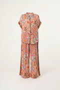 Abstract Print Shirt and Trousers Co Ord