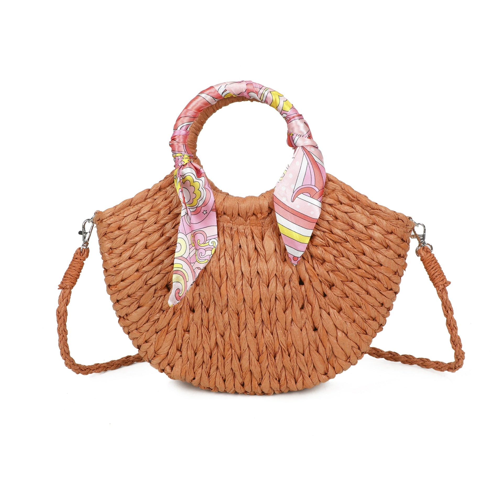 Straw Scarf Bag