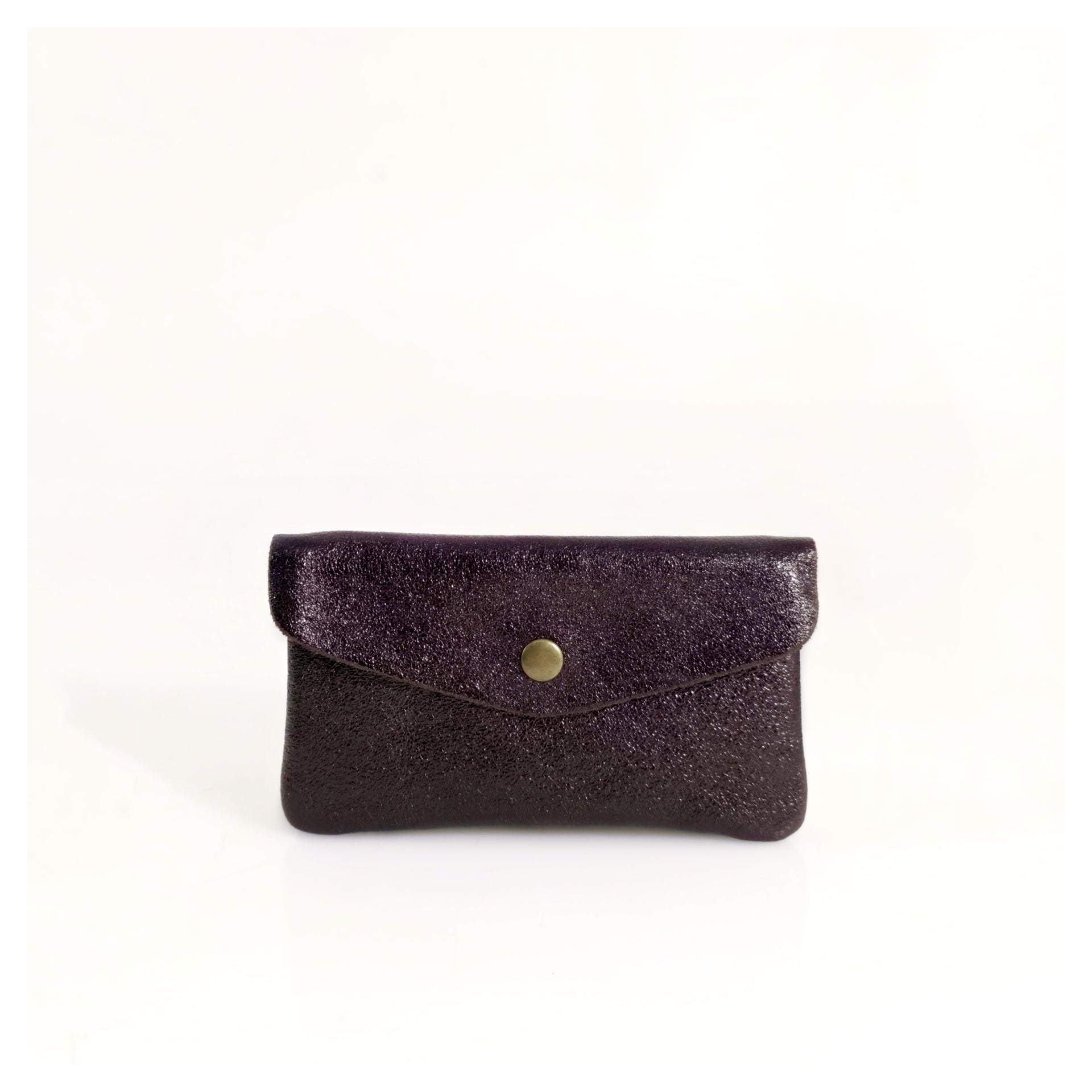Metallic Leather Coin Purse