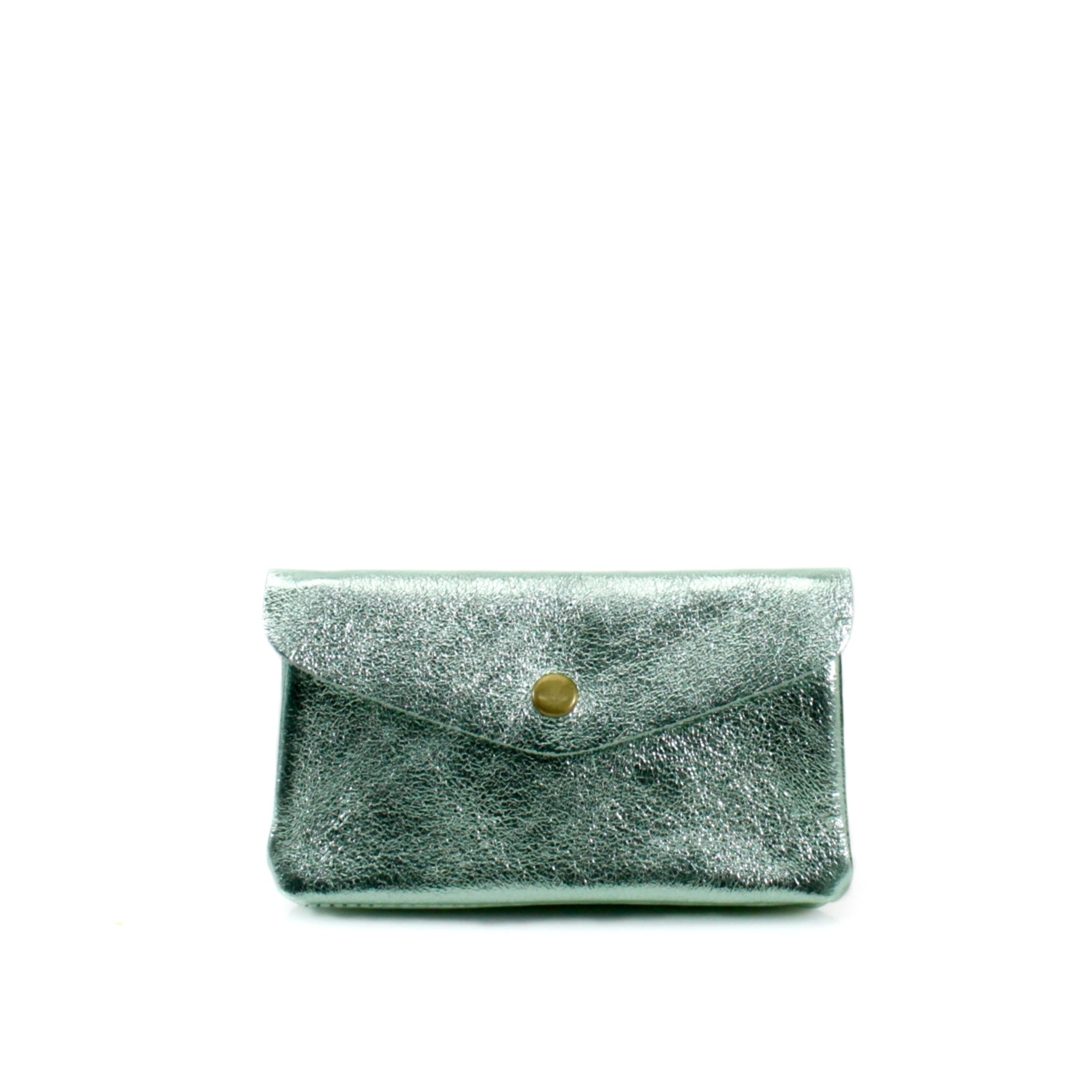 Metallic Leather Coin Purse