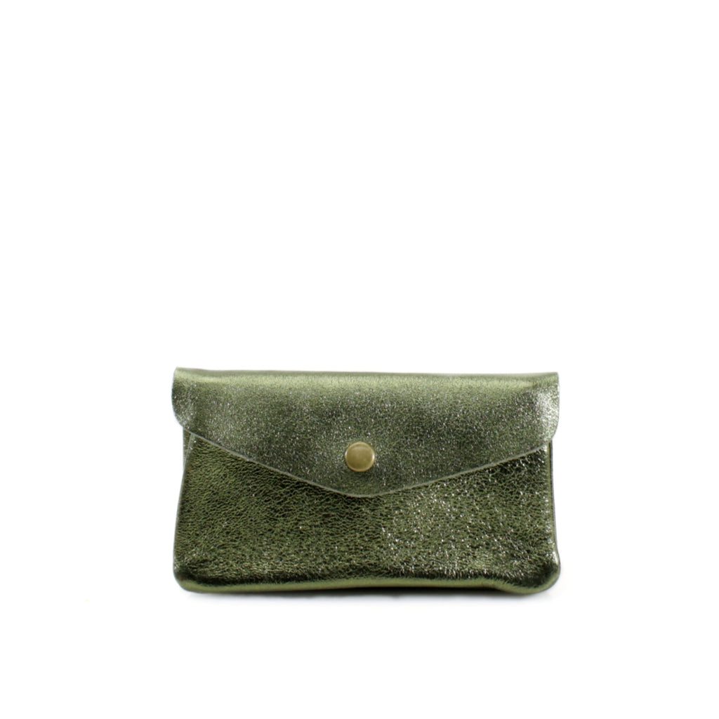 Metallic Leather Coin Purse