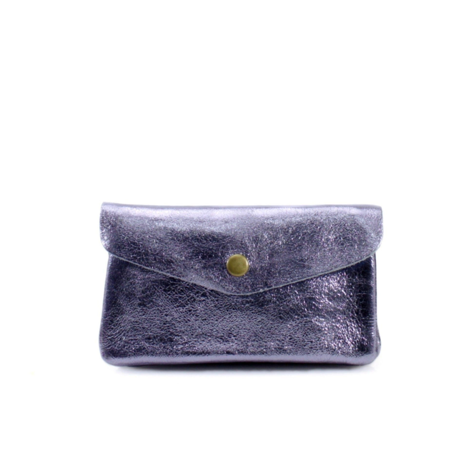Metallic Leather Coin Purse